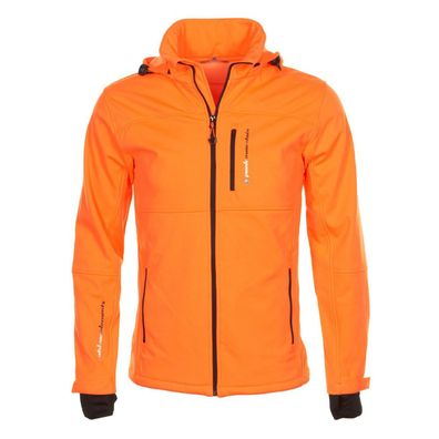 Softshelljacke Peak-Mountain Ecanne Orange fér Jungen
