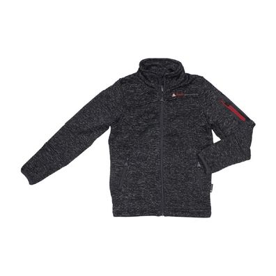 Fleecejacke Peak Mountain ecemaille-noir fér Jungen, schwarz