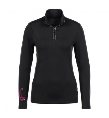 Technische Tunika Peak Mountain Aneli Schwarz-Fuchsia