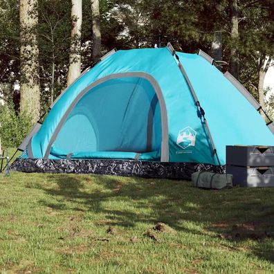 Campingzelt vidaXL Moderne Zelt fér 5 Personen Blau