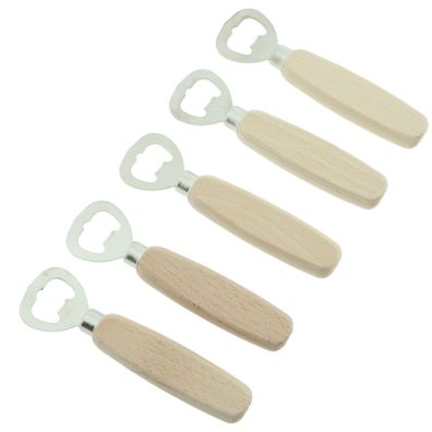 5 x Flaschenöffner aus Holz