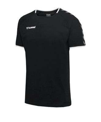 T-Shirt Hummel Authentic Training Kinder Fußball schwarz/weiß