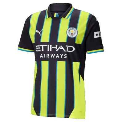 T-Shirt Puma Manchester City 2024/25 Auswärts Trikot Navy-Gelb