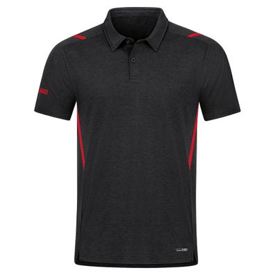 Polo Jako Challenge Schwarz Meliert/Rot