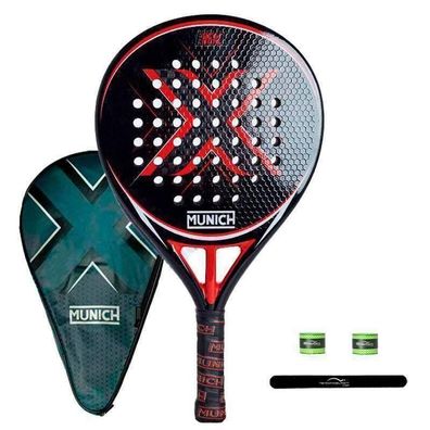 Paddle-Tennis-Schläger Munich X-HEAL Schwarz-Rot
