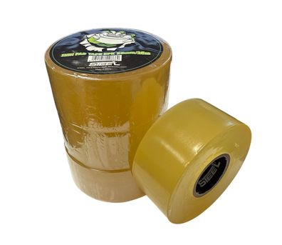 STEEL Stutzen Tape 3er Pack PVC clear breit 25m x 38mm