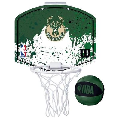Mini Basketballkorb Wilson NBA Milwaukee Bucks Grén