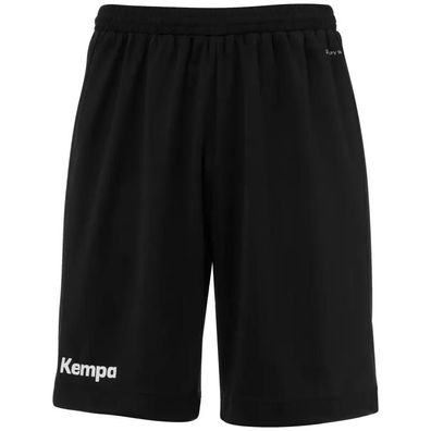 Shorts Kempa Player Schwarz/Weiß, leicht und atmungsaktiv