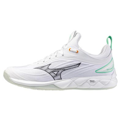 Sportschuhe Mizuno Wave Luminous 3 Weiß mit grénen Akzenten