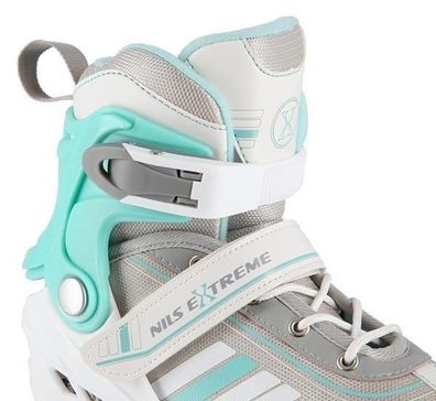 Rollschuhe Nils Extreme NH18191 Weiß, verstellbar
