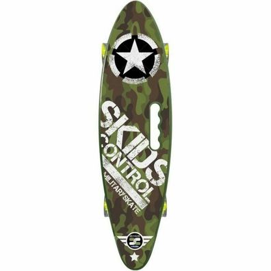 Skateboard stamp Poigne Skids Control Military, Militär Design