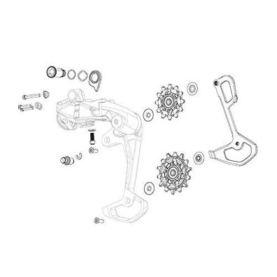 Montagesatz SRAM GX Eagle AXS - Kit fér Schaltwerk