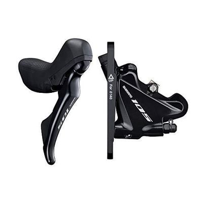 Hydraulische Scheibenbremse Shimano 105 mit präziser Bremsleistung