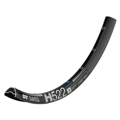 Fahrradfelge DT Swiss H 522 25 mm Breite schwarz