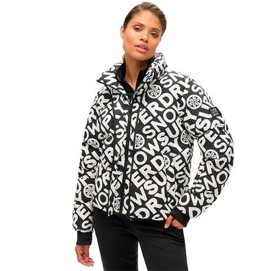 Damen Skijacke Superdry WS110169A-2TJ Schwarz Monogramm