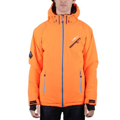 Skijacke Peak Mountain Cortema Orange mit hoher Wasserdichtigkeit