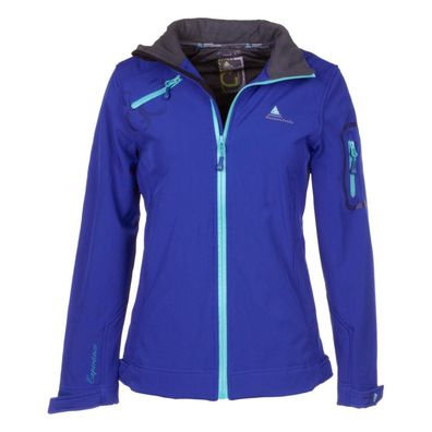 Skijacke Peak-Mountain Gasoftibi Blaue Softshelljacke