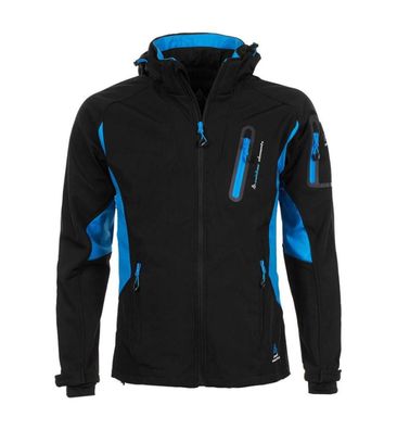 Technische Jacke Peak-Mountain Cavyba Schwarz Blau