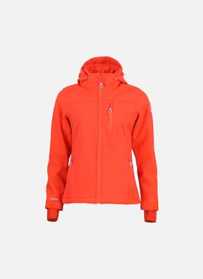 Softshelljacke Peak Mountain Aclaude mit abnehmbarer Kapuze, Blau