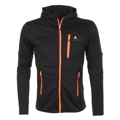 Sportjacke Peak-Mountain Campus mit Polar-Futter, schwarz-orange