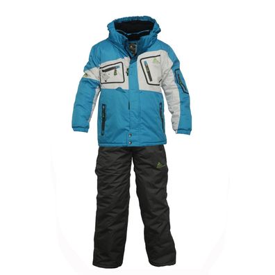 Skibekleidung Peak Mountain ecisola-bleugr Blau Jungen Set