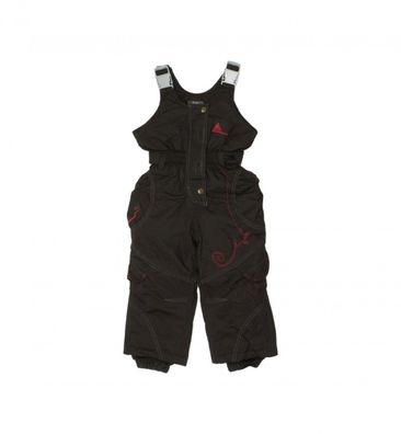 Kinder Skibekleidung Peak-Mountain Fombluxi Wasserdichte Skihose Schwarz