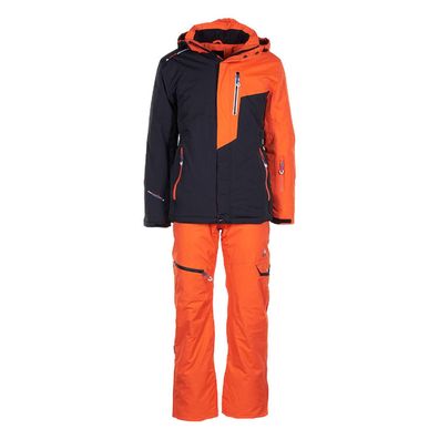 Skibekleidung Peak Mountain Corobi Orange Marine Set Herren