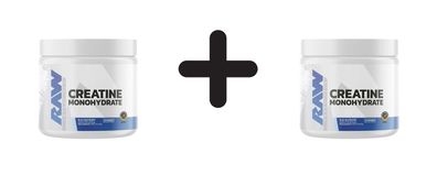 2 x Raw Nutrition Creatine Monohydrate, Blue Raspberry - 213g