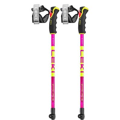 Skistöcke Leki Spitfire Vario 3D verstellbar, rosa