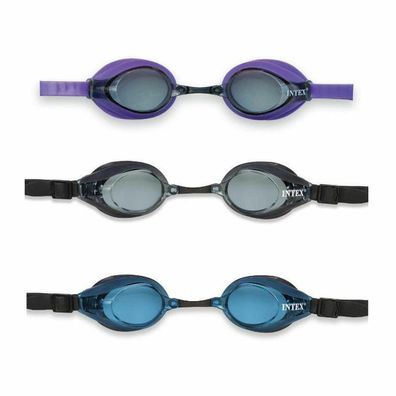 Schwimmbrille Intex Pro Racing schwarz mit UV-Schutz und Anti-Beschlag
