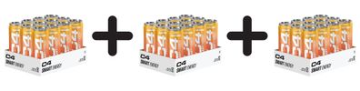 3 x Cellucor C4 Smart Energy, Mango - 12 x 330 ml