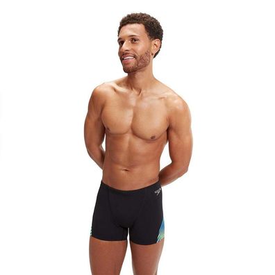 Badehose Speedo Allover Digi V-Cut Blau Grén