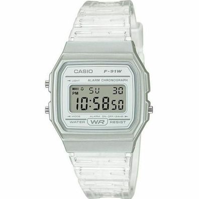 Digitale Uhr Casio F-91WS-7EF Weiß