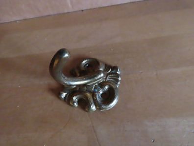 Haken Kleiderhaken Messing einzeln Garderobenhaken od. Wandhaken