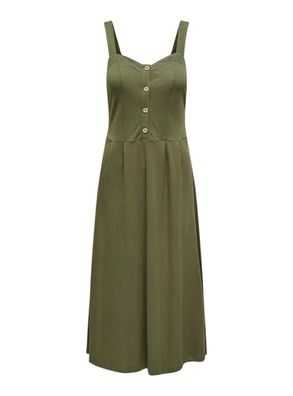 Robe Only Jany mit langen Schnitt und breiten Trägern, grén