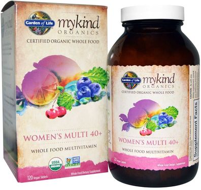 Mykind Organics Womens Multi 40+ - 120 tabs