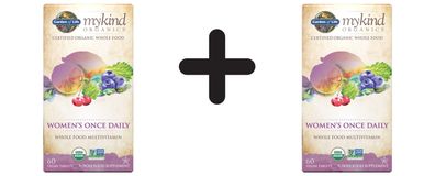 2 x Garden of Life Mykind Organics Women's Once Daily - 60 tablets