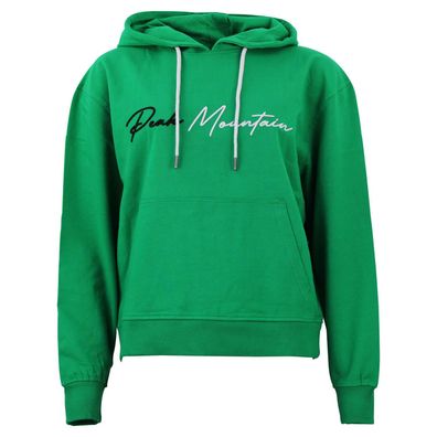 Damen Kapuzenpullover Peak Mountain Oversize Grén