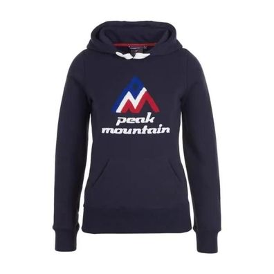 Damen Kapuzenpullover Peak Mountain adriver-marine Marineblau