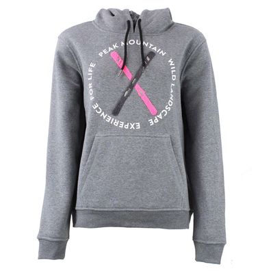 Hoodie Peak Mountain aconor-gris Grau mit Kapuze