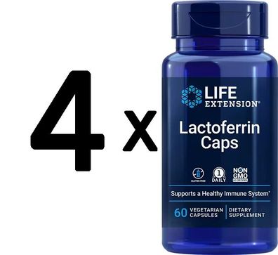 4 x Life Extension Lactoferrin Caps - 60 caps