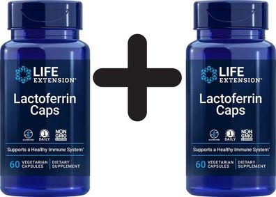 2 x Life Extension Lactoferrin Caps - 60 caps