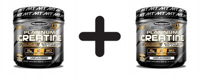 2 x MuscleTech Platinum 100% Creatine - 400g