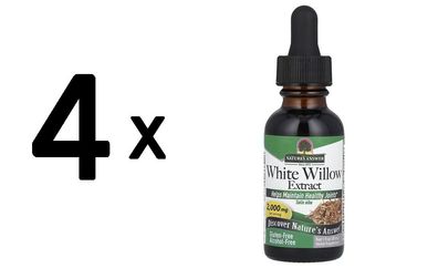 4 x Natures Answer White Willow Extract - 30 ml