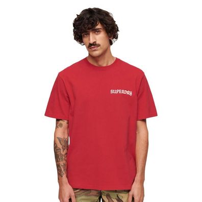 T-Shirt Superdry Tattoo Graphic Loose Rot Soda Pop