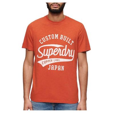 T-Shirt Superdry Copper Label Script Orange