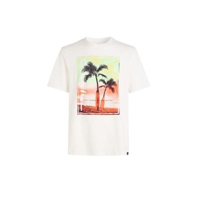 T-Shirt O'Neill Jack Neon Weiß, Baumwolle, Herren