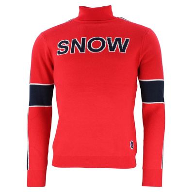 Pullover Peak-Mountain colsud-rouge Roter Rollkragenpullover