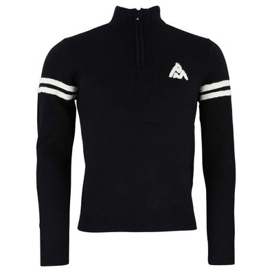 Pullover Peak Mountain Celeste mit halbem Reißverschluss, schwarz