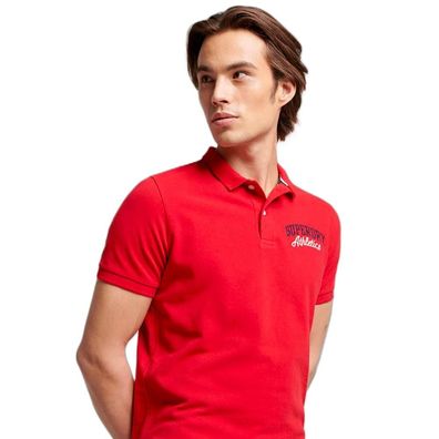 Polo Superdry Superstate Rot Herren